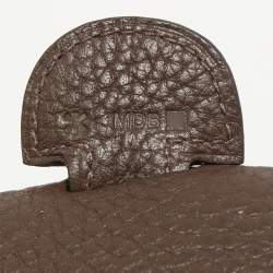 Hermes Chocolat Togo Leather Evelyne III PM Bag