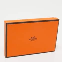 Pre Owned Hermes Bleu De Galice/Bleu Agathe Epsom Leather Bastia Coin Purse