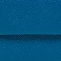 Pre Owned Hermes Bleu De Galice/Bleu Agathe Epsom Leather Bastia Coin Purse