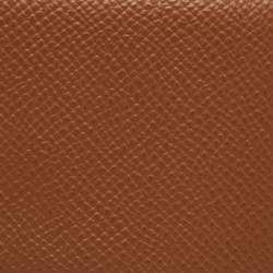 Pre Owned Hermes Gold Epsom Leather Calvi Card Holder