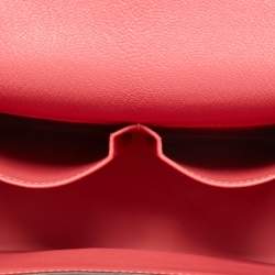 Pre Owned Hermes Rose Lipstick Chevre Mysore Leather Cinhetic Boxy Bag