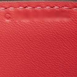 Pre Owned Hermes Rose Lipstick Chevre Mysore Leather Cinhetic Boxy Bag
