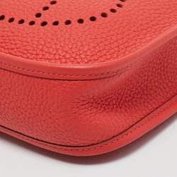 Hermes Rouganvillier Taurillon Clemence Leather Evelyne TPM Bag 