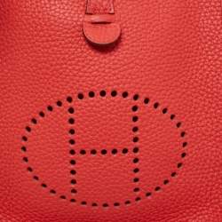 Hermes Rouganvillier Taurillon Clemence Leather Evelyne TPM Bag 