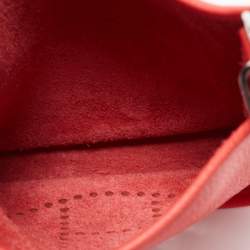 Hermes Rouganvillier Taurillon Clemence Leather Evelyne TPM Bag 