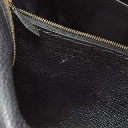 Hermes Black Fjord Leather Gold Finish Kelly Retourne 35 Bag