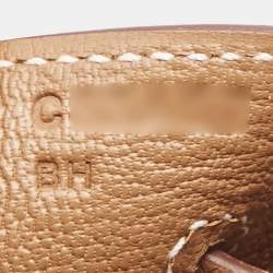 Pre Owned Hermes Gold Togo Leather Gold Finish Birkin 25 Bag 