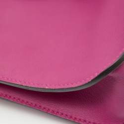 Pre Owned Hermes Rose Pourpre Veau Swift Leather Mini Halzan Bag