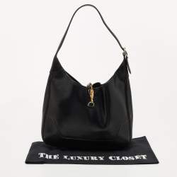 Pre Owned Hermes Black Box Leather Trim Hobo