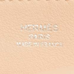 Pre Owned Hermes Rose Eglantine Veau Swift Leather Mini Halzan Bag 