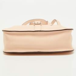 Pre Owned Hermes Rose Eglantine Veau Swift Leather Mini Halzan Bag 