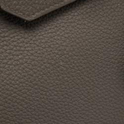 Pre Owned Hermès Etain Togo Leather Gold Finish Birkin 35 Bag