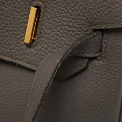Pre Owned Hermès Etain Togo Leather Gold Finish Birkin 35 Bag