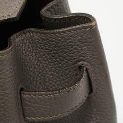Pre Owned Hermès Etain Togo Leather Gold Finish Birkin 35 Bag