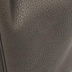 Pre Owned Hermès Etain Togo Leather Gold Finish Birkin 35 Bag