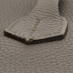 Pre Owned Hermès Etain Togo Leather Gold Finish Birkin 35 Bag
