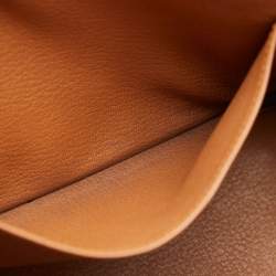 Hermes Orange/Etain/Sanguine Clemence Leather Palladium Finish Birkin 30 Bag
