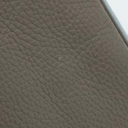 Hermes Orange/Etain/Sanguine Clemence Leather Palladium Finish Birkin 30 Bag