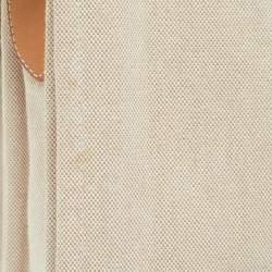 Hermes Beige/Natural Canvas and Leather Diaper Messenger Bag