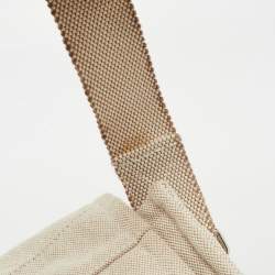 Hermes Beige/Natural Canvas and Leather Diaper Messenger Bag
