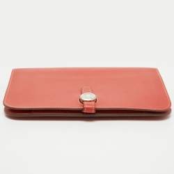 Hermes Sanguine Swift Leather Dogon Duo Wallet