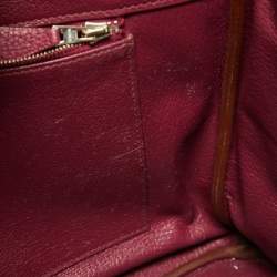 Hermes Tosca Togo Leather Palladium Finish Birkin 35 Bag