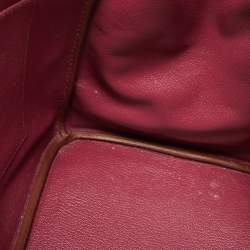 Hermes Tosca Togo Leather Palladium Finish Birkin 35 Bag
