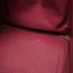 Hermes Tosca Togo Leather Palladium Finish Birkin 35 Bag