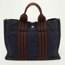 Hermes Navy Blue Fourre Tout Tote PM