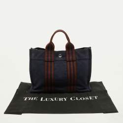 Hermes Navy Blue Fourre Tout Tote PM