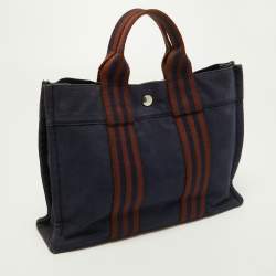 Hermes Navy Blue Fourre Tout Tote PM