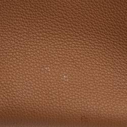 Pre Owned Hermes Gold Togo Leather Gold Finish Birkin 35 Bag