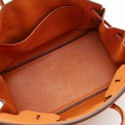 Hermes Capucine Togo Leather Palladium Finish Birkin 35 Bag