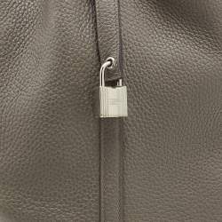 Hermes Etain Taurillon Clemence Leather Picotin Lock 22 Bag