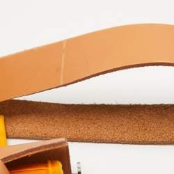 Hermes Jaune D' Or/Orange Canvas and Leather Herbag Zip 39 Bag