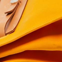 Hermes Jaune D' Or/Orange Canvas and Leather Herbag Zip 39 Bag