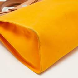 Hermes Jaune D' Or/Orange Canvas and Leather Herbag Zip 39 Bag