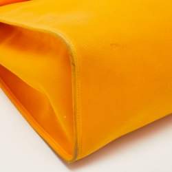 Hermes Jaune D' Or/Orange Canvas and Leather Herbag Zip 39 Bag