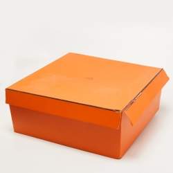 Pre Owned Hermes Blue Nuit/Orange Poppy Swift Leather Jypsiere 28 Bag