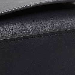 Pre Owned Hermes Blue Nuit/Orange Poppy Swift Leather Jypsiere 28 Bag