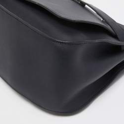 Pre Owned Hermes Blue Nuit/Orange Poppy Swift Leather Jypsiere 28 Bag
