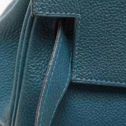Pre Owned Hermes Colvert Evercolor Leather Gold Finish Kelly Retourne 28 Bag