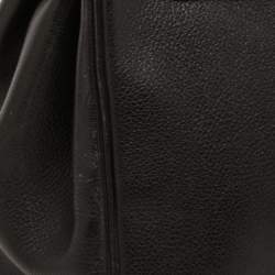 Hermès Black Evercolor Leather Palladium Finish Birkin 30 Bag