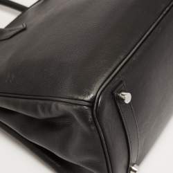 Hermès Black Evercolor Leather Palladium Finish Birkin 30 Bag
