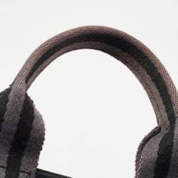 Pre Owned Hermes Black/Grey Canvas Fourre Tout PM Bag