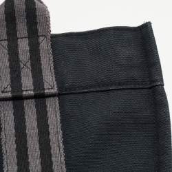 Pre Owned Hermes Black/Grey Canvas Fourre Tout PM Bag