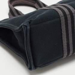 Pre Owned Hermes Black/Grey Canvas Fourre Tout PM Bag