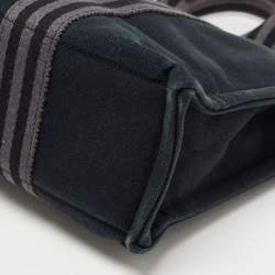 Pre Owned Hermes Black/Grey Canvas Fourre Tout PM Bag