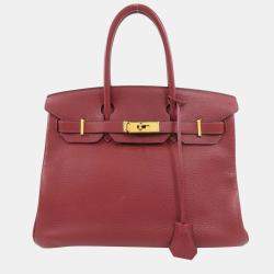 Hermes Personal Birkin bag 30 Rouge casaque/Rose jaipur Clemence leather  Silver hardware