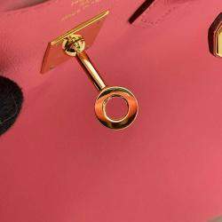 Hermes Rose Azalee Swift Leather Birkin Size 25 Bag